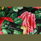 Dolce & Gabbana Multicolor Floral Puffer Hooded Jacket