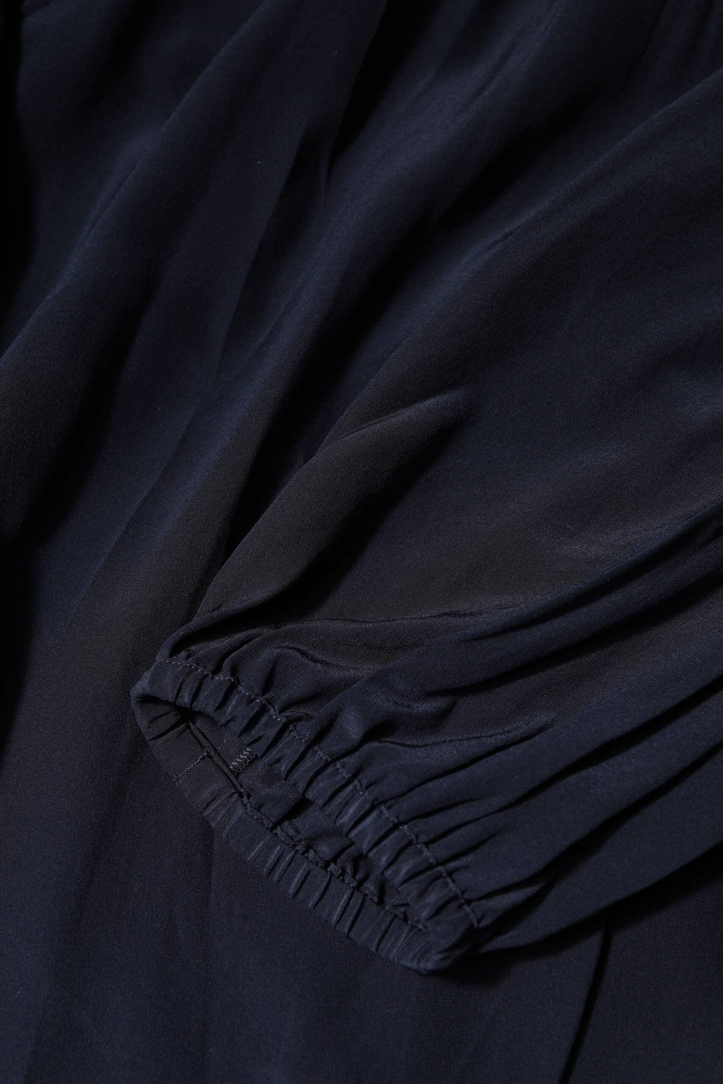 Dolce & Gabbana Blue Silk Mock Neck Long Sleeves Blouse Top Dolce & Gabbana