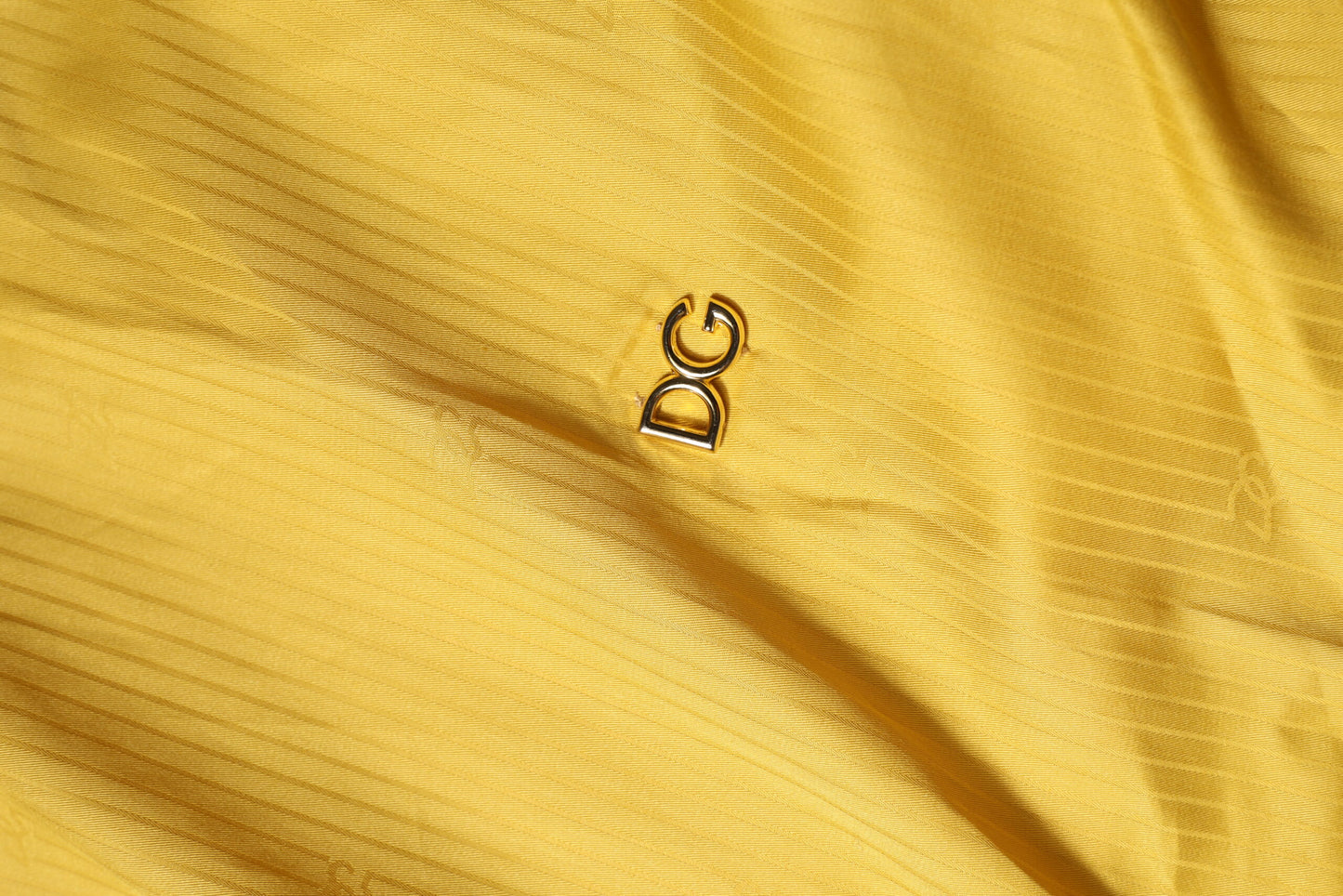 Dolce & Gabbana Mustard Collared Short Sleeves Blouse Top Dolce & Gabbana