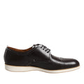 Pollini Dark Brown Leather Derby Lace Up Dress Formal Shoes