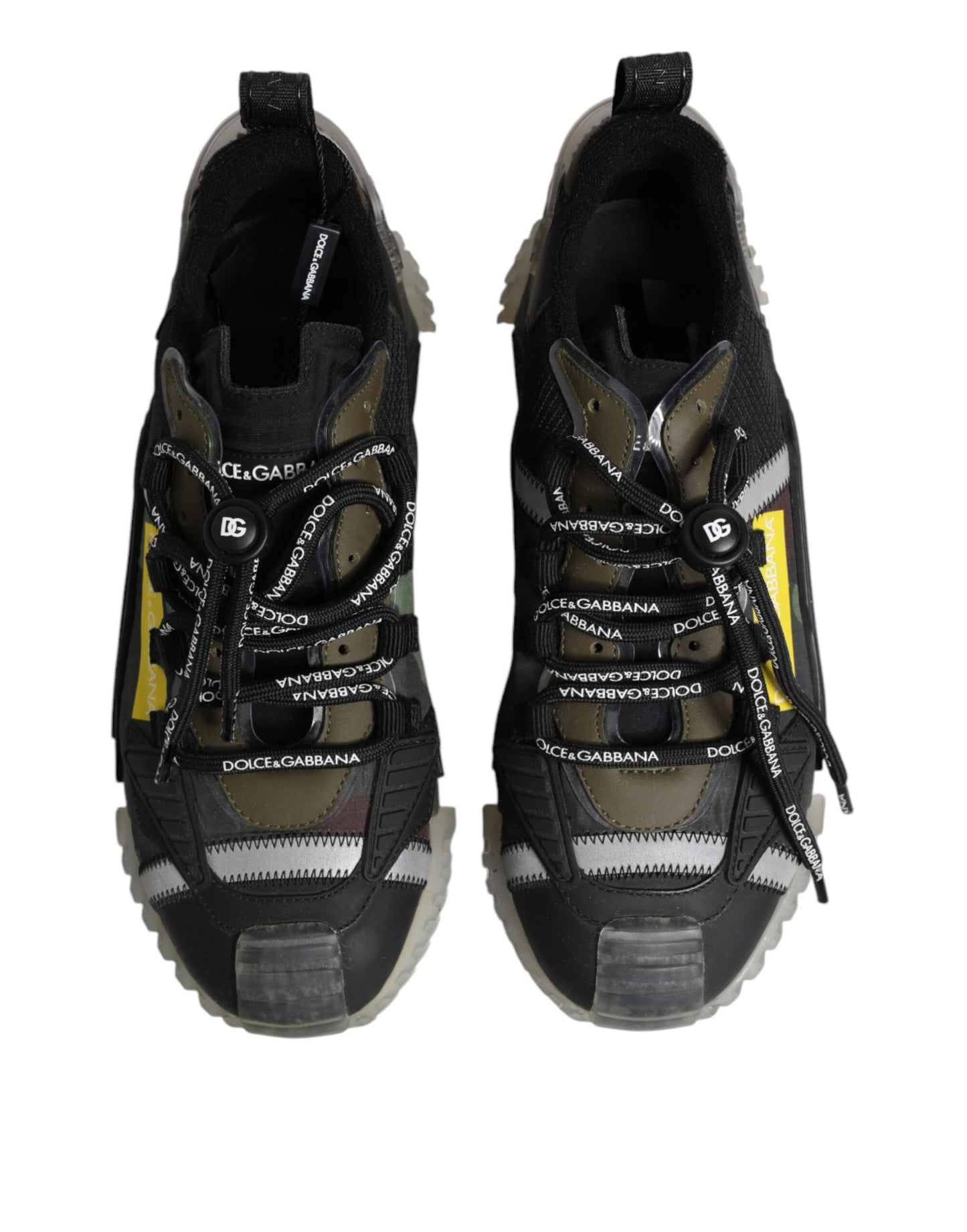 Dolce & Gabbana Multicolor Lace Up Low Top NS1 Sneakers Shoes Dolce & Gabbana