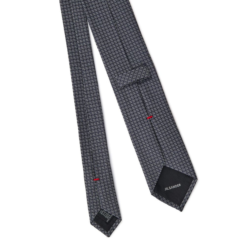 Jil Sander Gray Silk Ties & Bowty Jil Sander