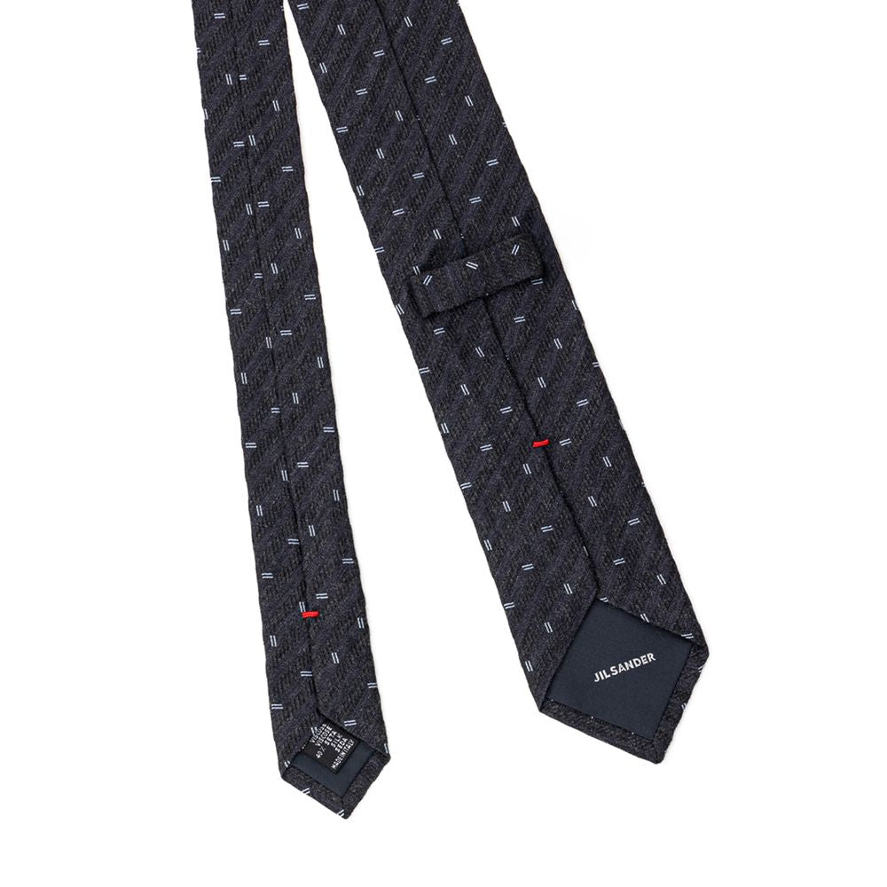 Jil Sander Gray Silk Ties & Bowty Jil Sander