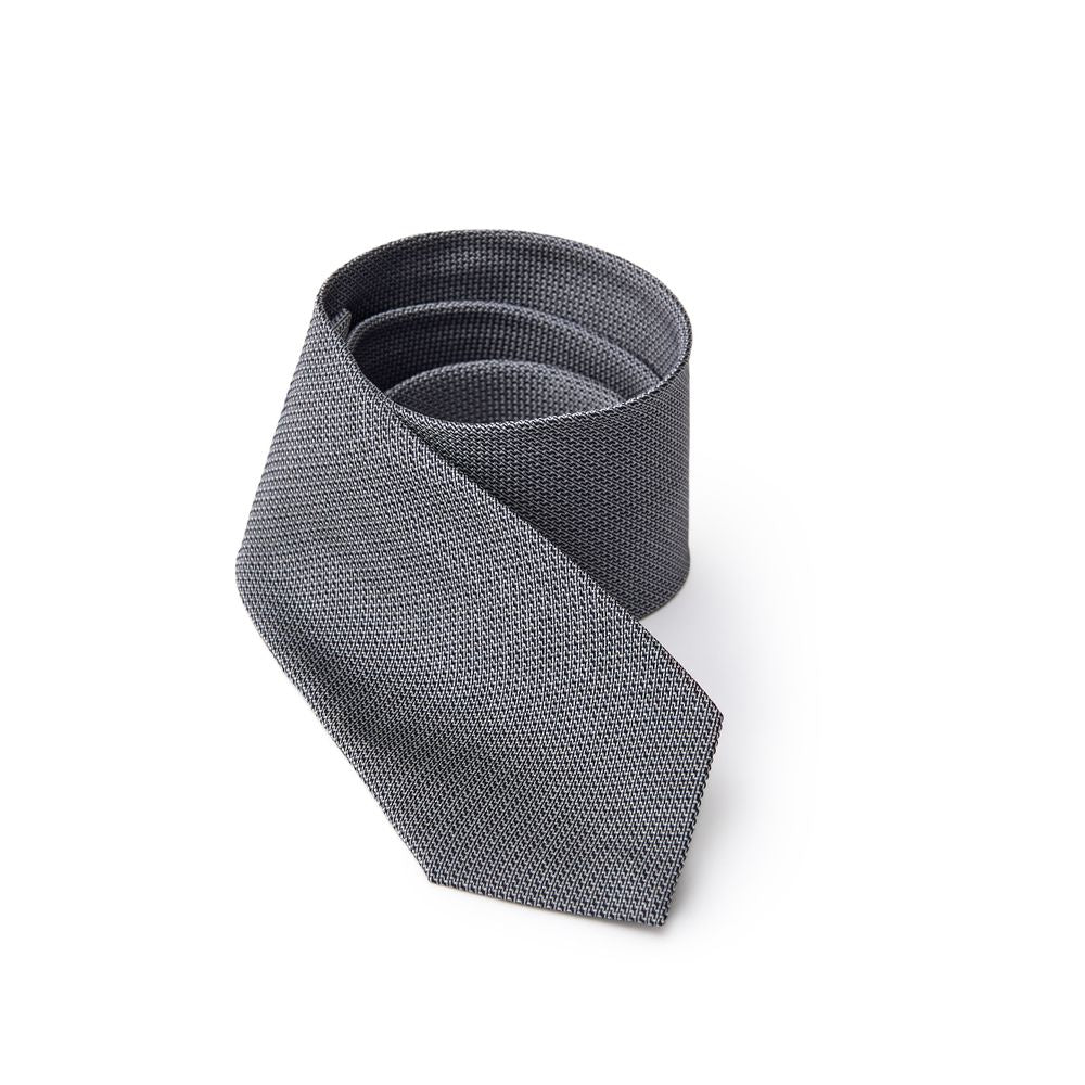 Jil Sander Gray Silk Ties & Bowty Jil Sander