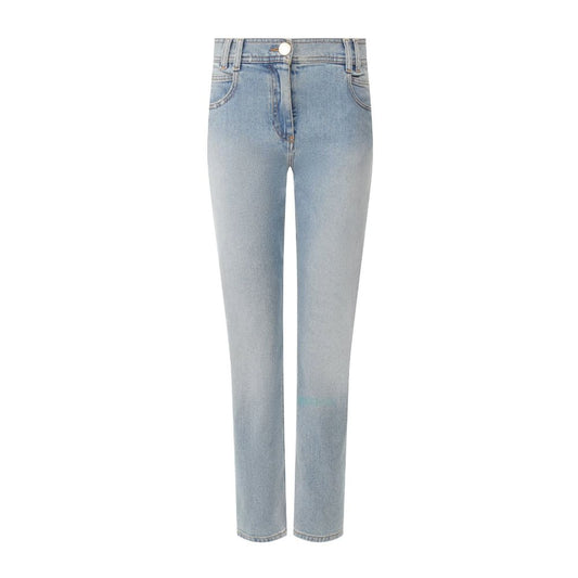 Balmain Blue Cotton Jeans & Pant Balmain