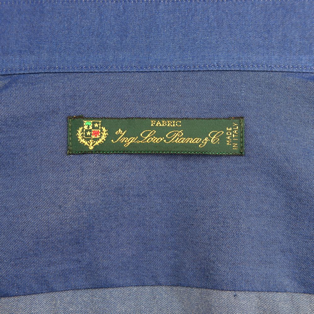 Made in Italy Blue Cotton Men's Shirt Made in Italy