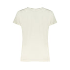 North Sails Bianco organic cotton women's T-shirt, white casual top with crew neckline and short sleeves.