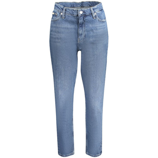 Calvin Klein Blue Cotton Jeans & Pant Calvin Klein