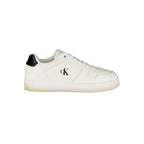 Calvin Klein Bianco polyurethane women's sneaker with white design and sleek silhouette, stylish casual footwear for women.