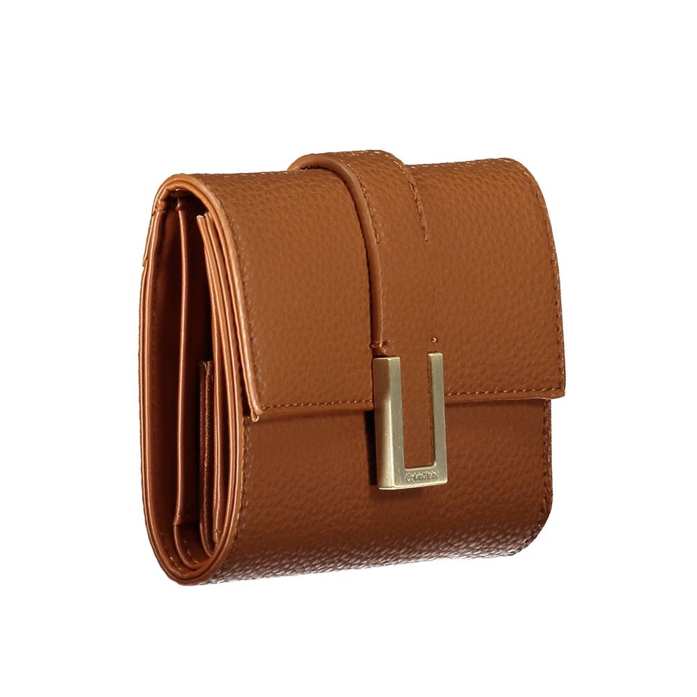 Calvin Klein Brown Polyester Women Wallet Calvin Klein