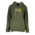 Cavalli Class Verde polyester women's sweatshirt with a relaxed fit and casual style, featuring the brand's logo detail.