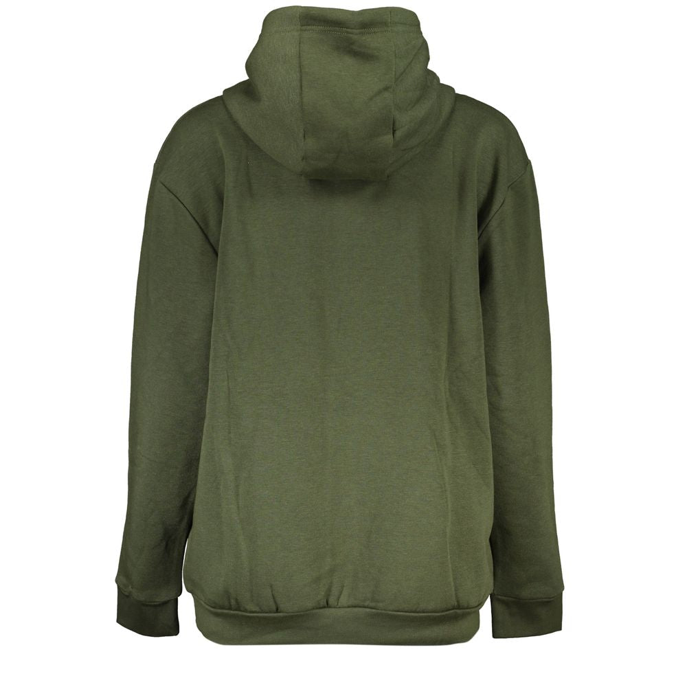 Cavalli Class Verde polyester woman sweatshirt featuring a relaxed fit and casual style.