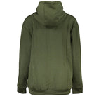 Cavalli Class Verde polyester woman sweatshirt featuring a relaxed fit and casual style.