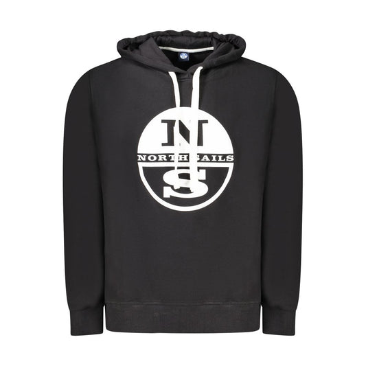 North Sails Black Cotton Men Sweater North Sails