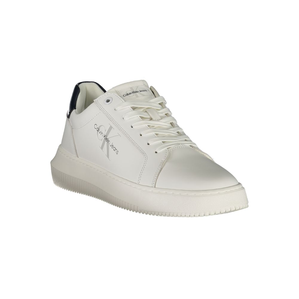 Calvin Klein Bianco Leather Men Sneaker Calvin Klein