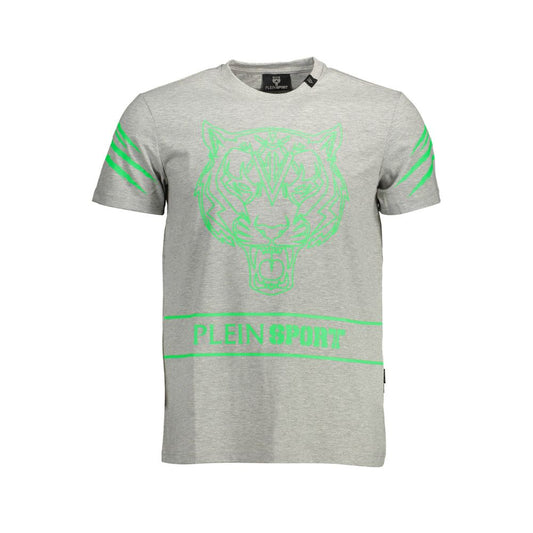 Plein Sport Grigio Cotton Men's T-Shirt Plein Sport