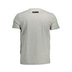 Light gray Plein Sport men's cotton T-shirt with a relaxed fit and crew neckline, displayed on a plain background.