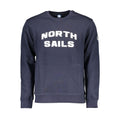 North Sails blue cotton men's sweatshirt shown with crew neck, long sleeves, and casual fit in the product image.