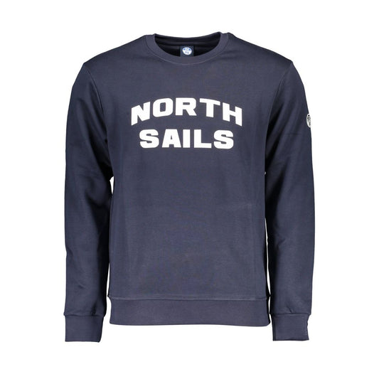 North Sails Blue Cotton Men's Sweatshirt North Sails