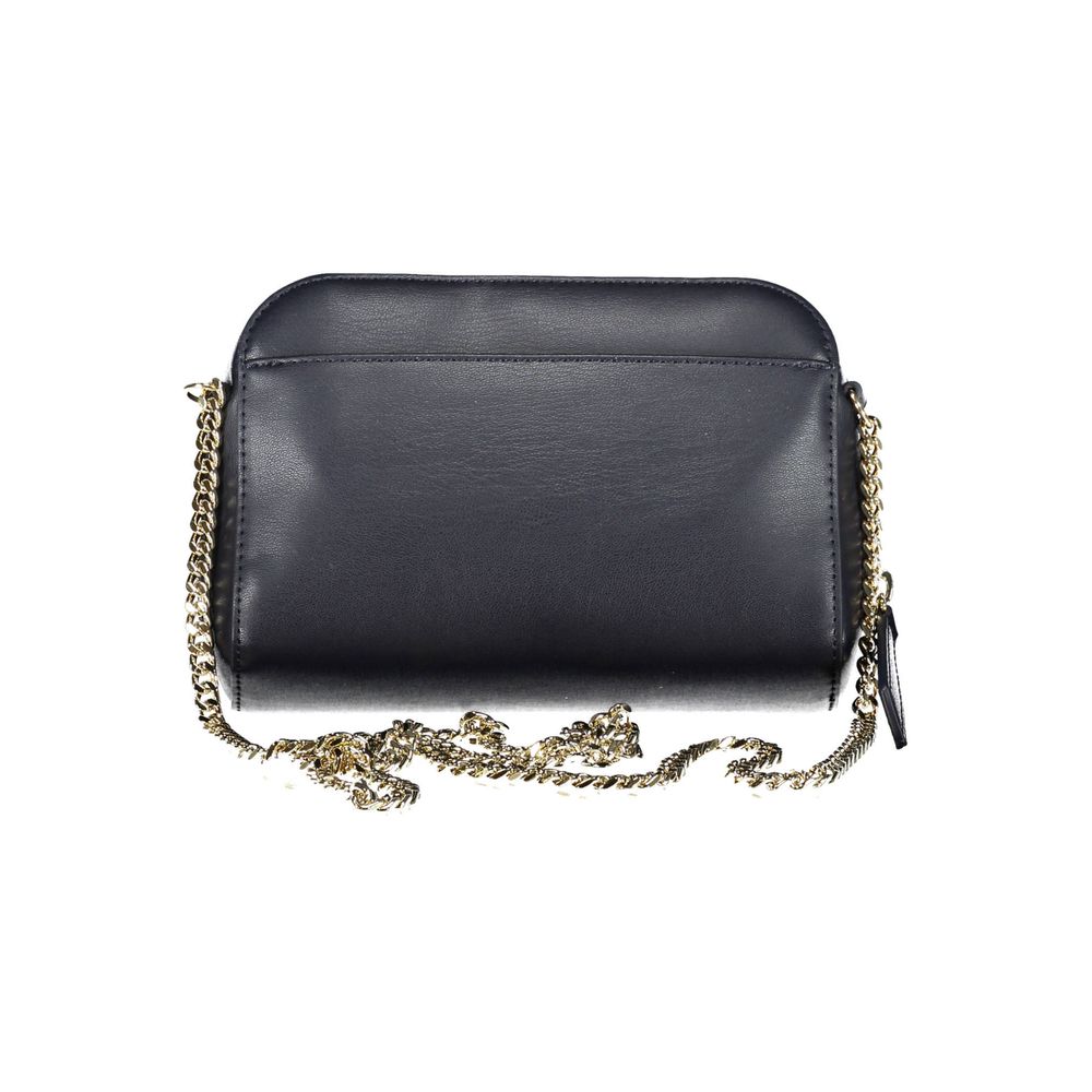Tommy Hilfiger blue polyurethane women’s bag with sleek design and logo accents, stylish accessory for everyday use.