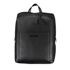 Calvin Klein Nero polyester men's backpack with adjustable straps and multiple compartments, stylish and functional for everyday use.