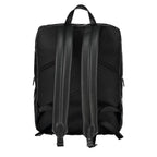 Calvin Klein Nero polyester men's backpack with adjustable straps and multiple compartments, ideal for everyday use.