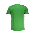 Cavalli Class Verde cotton men's T-shirt featuring a classic design and comfortable fit, displayed on a plain background.