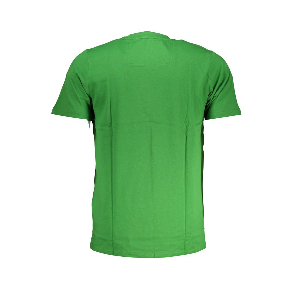 Cavalli Class Verde cotton men's T-shirt featuring a classic design and comfortable fit, displayed on a plain background.