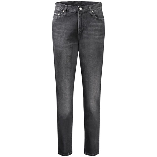 Calvin Klein Black Cotton Women Jeans Calvin Klein