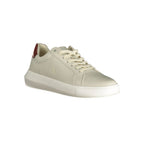 Calvin Klein Grigio polyurethane men's sneaker with sleek design and white sole, showcasing modern athletic footwear.