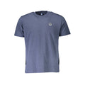 Blue cotton men's T-shirt by North Sails, featuring a classic fit and logo detail, displayed on a plain background.