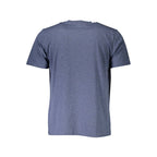 Blue cotton men's T-shirt by North Sails with a classic fit and subtle logo, displayed on a plain background.