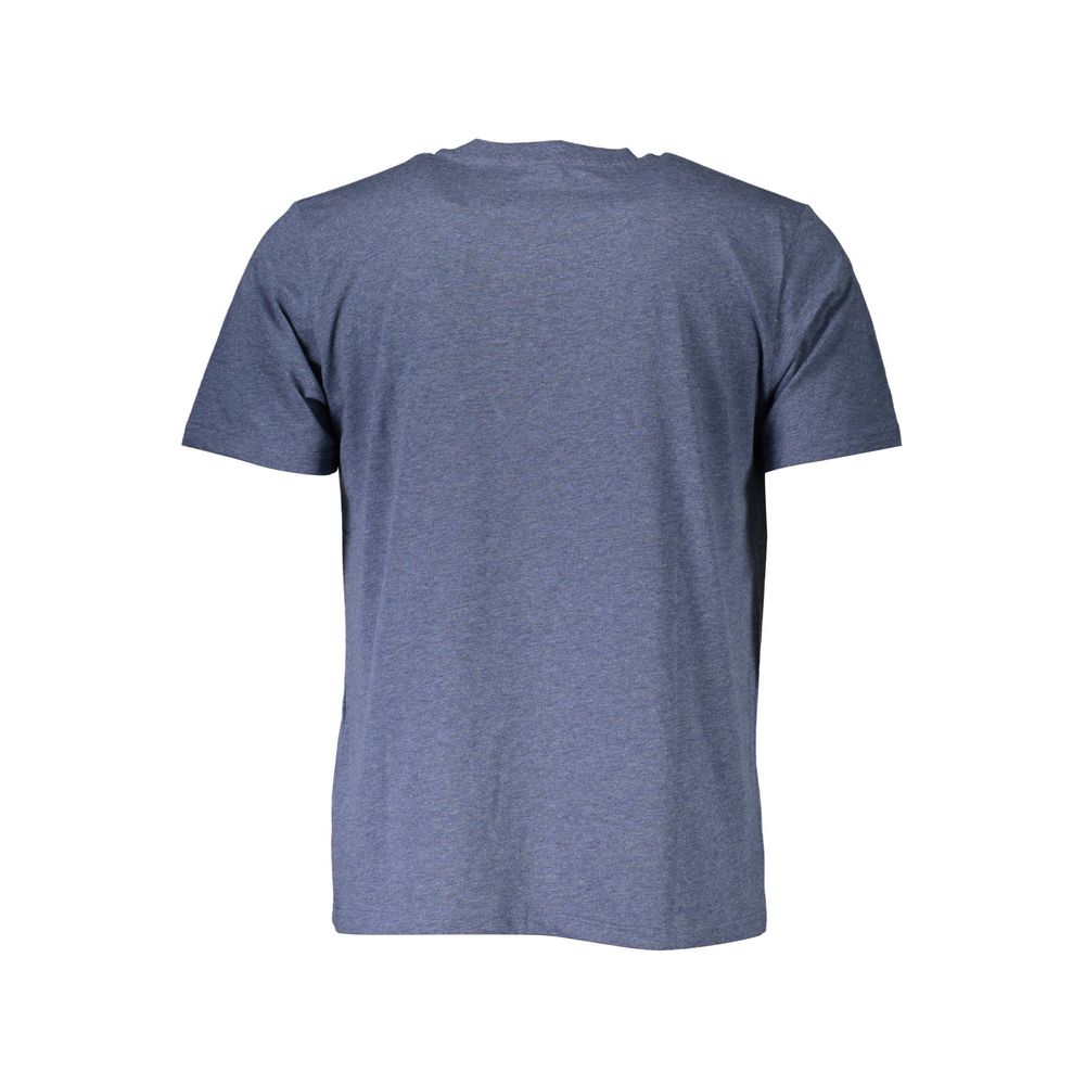 Blue cotton men's T-shirt by North Sails with a classic fit and subtle logo, displayed on a plain background.