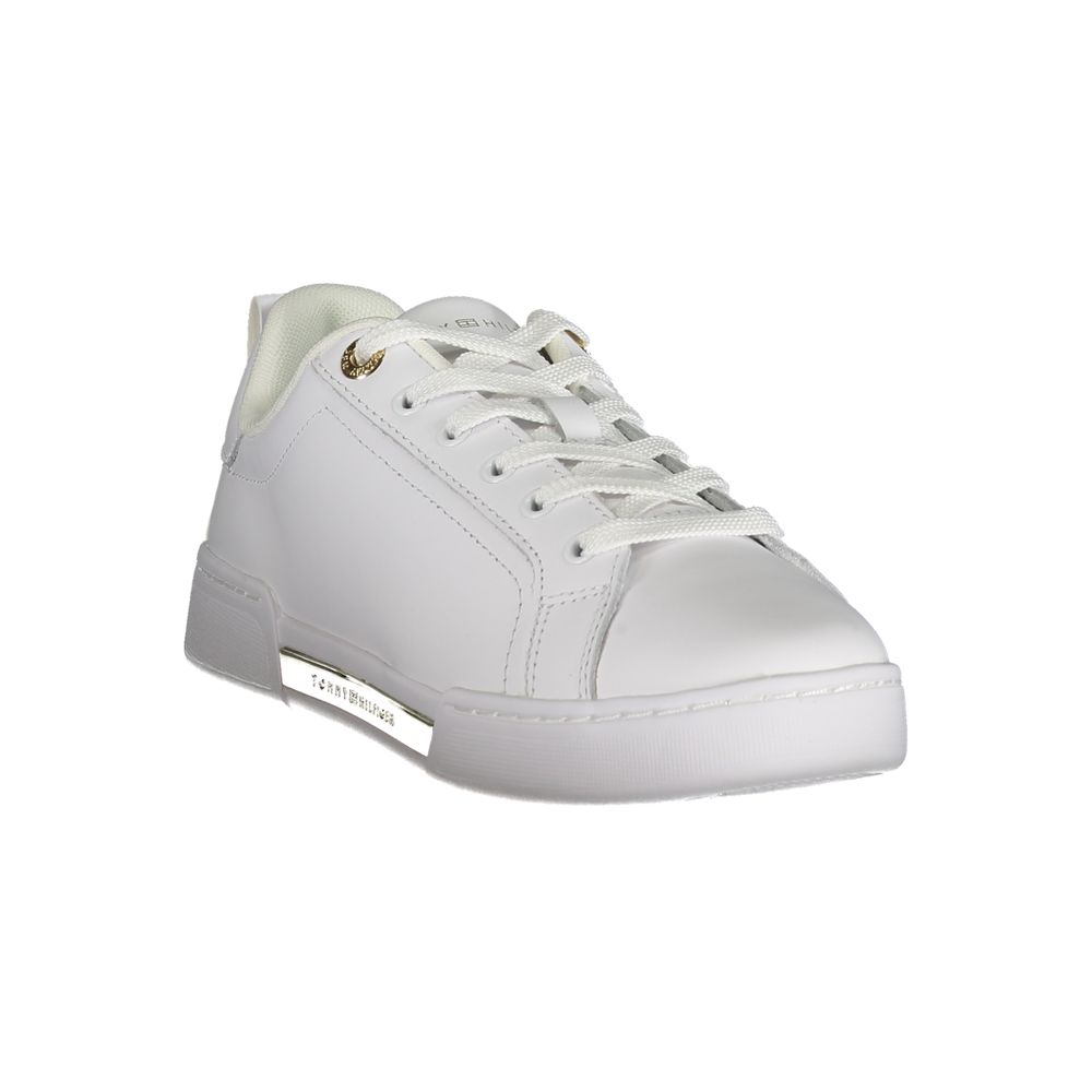 Tommy Hilfiger Bianco Leather Women Sneaker Tommy Hilfiger