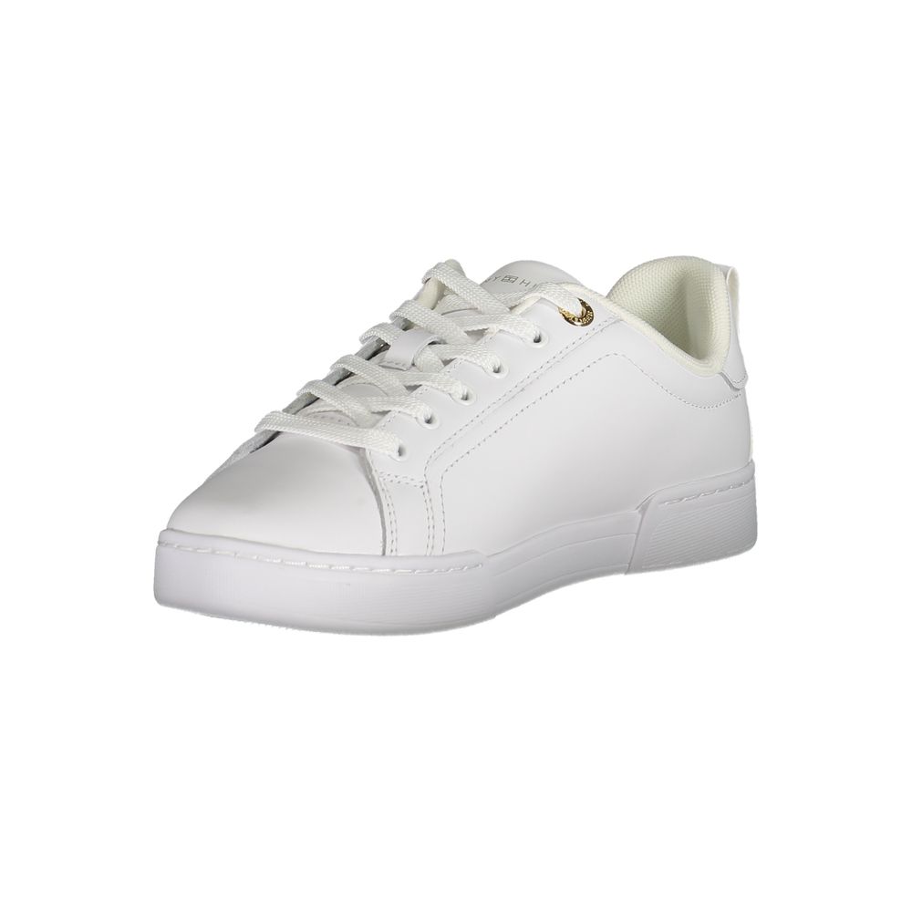 Tommy Hilfiger Bianco Leather Women Sneaker Tommy Hilfiger