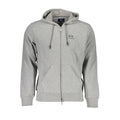 La Martina Grigio cotton men's sweatshirt with a crew neck and casual fit, featuring subtle branding and soft fabric texture.