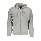 La Martina Grigio cotton men's sweatshirt with a crew neck and casual fit, featuring subtle branding and soft fabric texture.