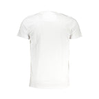 White Cavalli Class cotton T-shirt for men, casual fit, with subtle branding, displayed on a plain background.