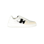 Calvin Klein Bianco Leather Men’s Sneaker with white leather upper and casual sporty design.