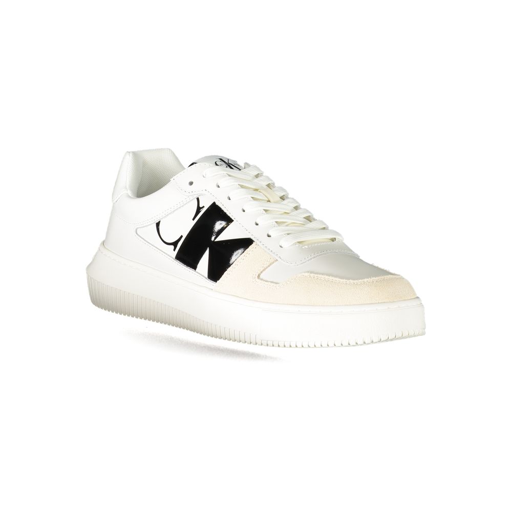 Calvin Klein Bianco Leather Men Sneaker Calvin Klein