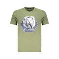 Cavalli Class Verde cotton men's T-shirt featuring a classic fit and subtle branding, displayed on a neutral background.