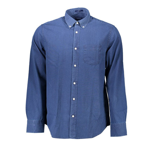 Gant Blu Cotton Men's Shirt Gant