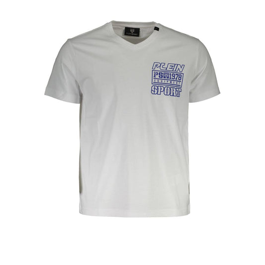Plein Sport White Cotton Men's T-Shirt Plein Sport