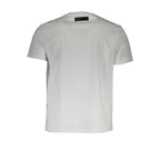 White cotton men's T-shirt by Plein Sport featuring a classic fit and subtle branding details.