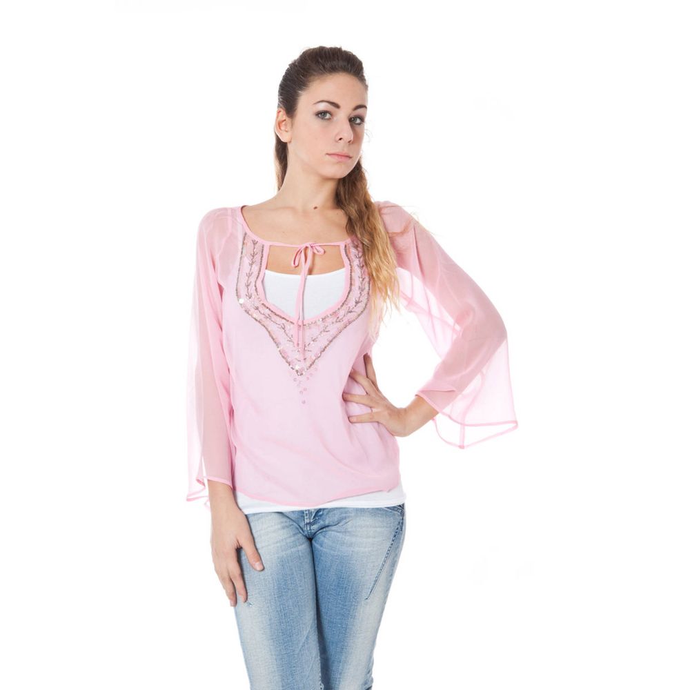 Pink Phard Rosa Seta women’s T-shirt with a soft fabric texture, casual fit, and stylish design.
