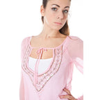 Pink Phard Rosa Seta women's T-shirt with soft fabric and stylish design, displayed on a plain background.
