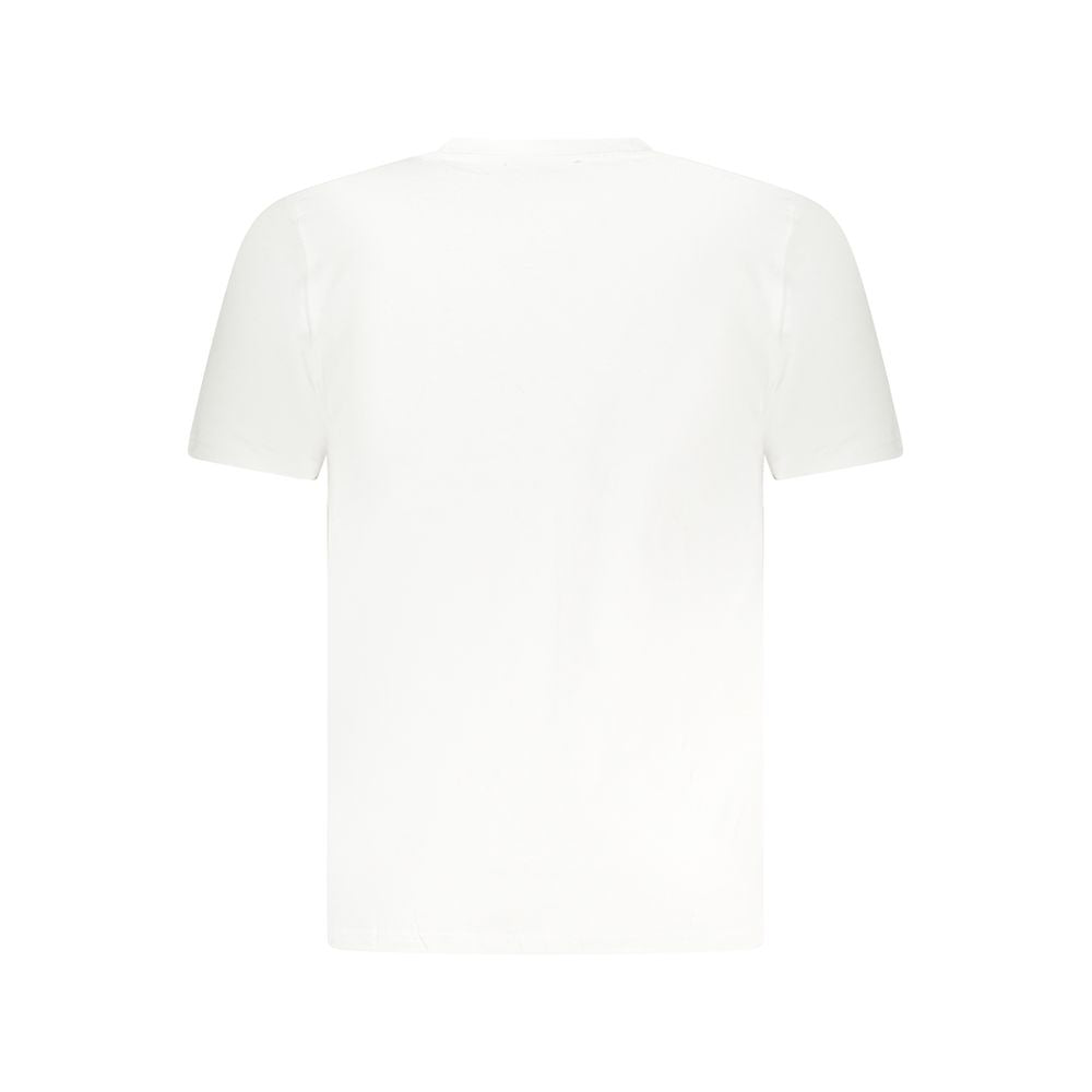 White Cavalli Class men's cotton T-shirt with a classic fit, shown flat on a plain background.