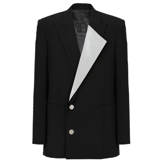 Balmain Black Viscose Blazer Balmain