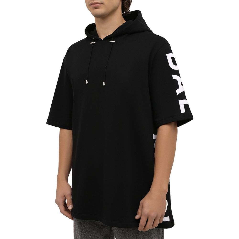 Balmain Black Cotton Sweater Balmain