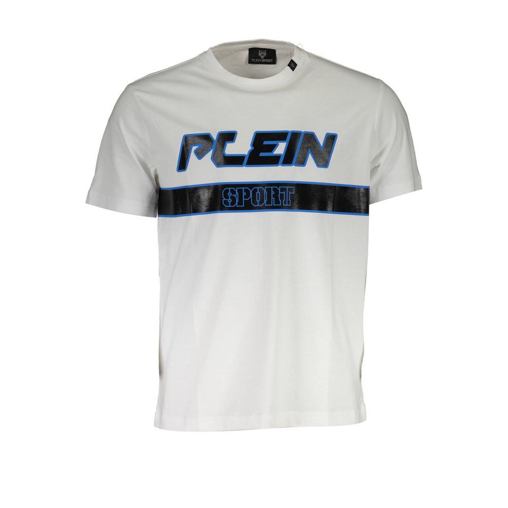 Plein Sport White Cotton Men T-Shirt Plein Sport